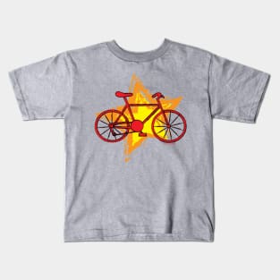 Red Bike Star Kids T-Shirt